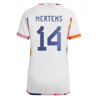 Belgia Dries Mertens #14 Fotballklær Bortedrakt Dame VM 2022 Kortermet